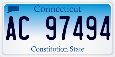 CT license plate AC97494