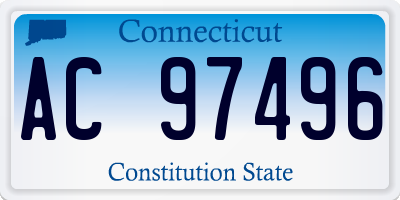 CT license plate AC97496