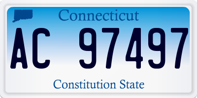 CT license plate AC97497