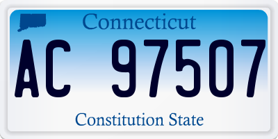 CT license plate AC97507