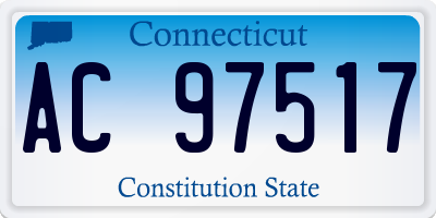 CT license plate AC97517