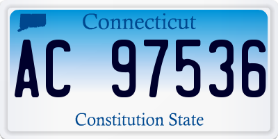 CT license plate AC97536