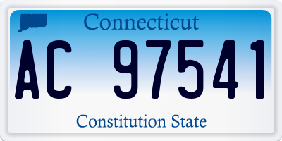 CT license plate AC97541