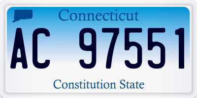 CT license plate AC97551