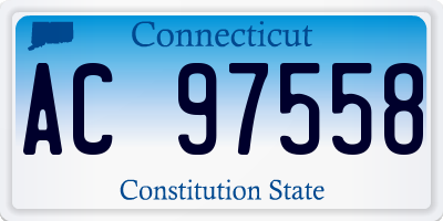CT license plate AC97558