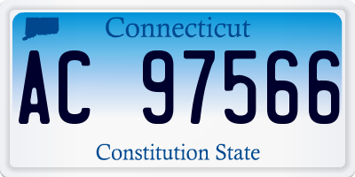 CT license plate AC97566