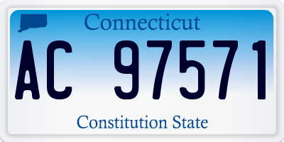 CT license plate AC97571