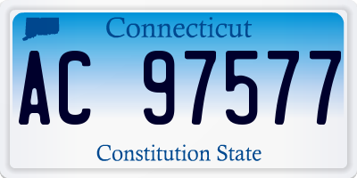 CT license plate AC97577