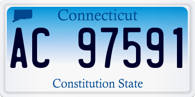 CT license plate AC97591