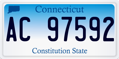 CT license plate AC97592