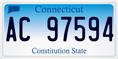 CT license plate AC97594