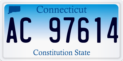 CT license plate AC97614