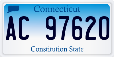 CT license plate AC97620