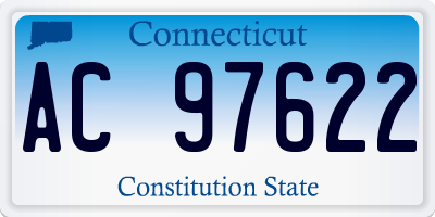 CT license plate AC97622