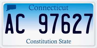 CT license plate AC97627