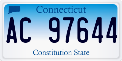 CT license plate AC97644