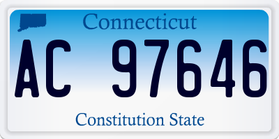 CT license plate AC97646
