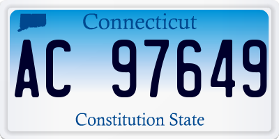 CT license plate AC97649