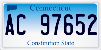 CT license plate AC97652