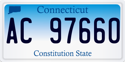 CT license plate AC97660