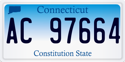 CT license plate AC97664