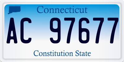 CT license plate AC97677