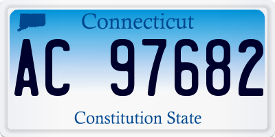 CT license plate AC97682