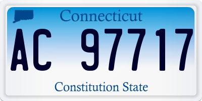 CT license plate AC97717