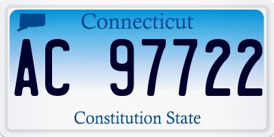 CT license plate AC97722