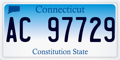 CT license plate AC97729