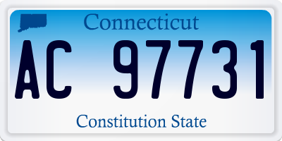 CT license plate AC97731
