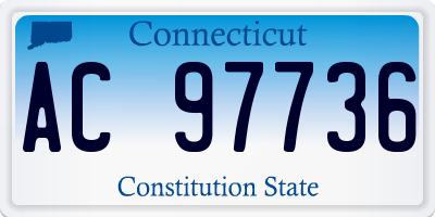 CT license plate AC97736