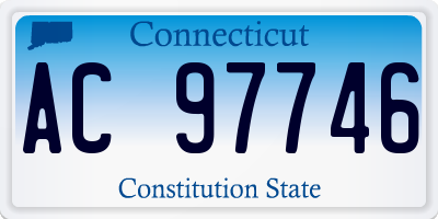 CT license plate AC97746