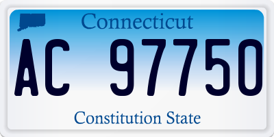 CT license plate AC97750