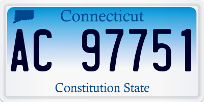 CT license plate AC97751
