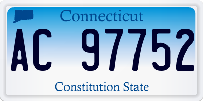 CT license plate AC97752