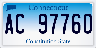 CT license plate AC97760