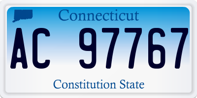 CT license plate AC97767
