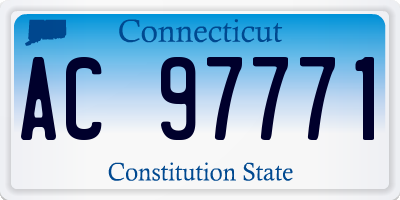 CT license plate AC97771