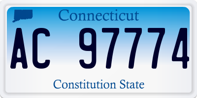 CT license plate AC97774