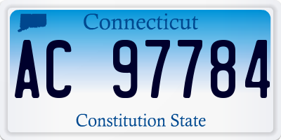 CT license plate AC97784
