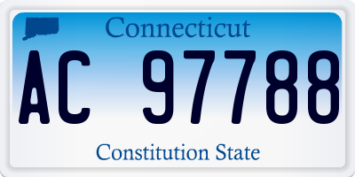 CT license plate AC97788