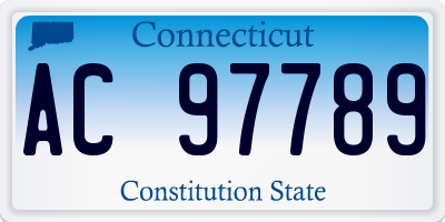 CT license plate AC97789