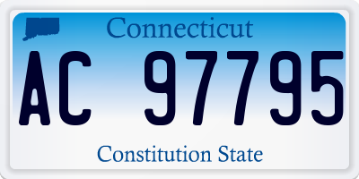 CT license plate AC97795