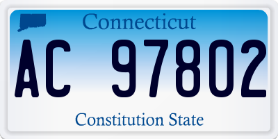 CT license plate AC97802