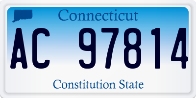 CT license plate AC97814