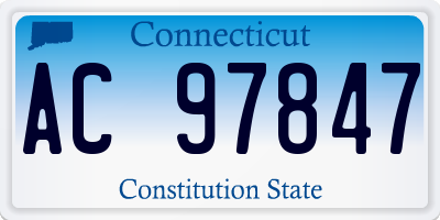 CT license plate AC97847