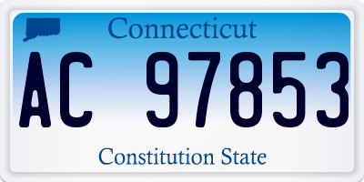 CT license plate AC97853