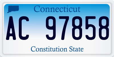 CT license plate AC97858