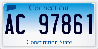 CT license plate AC97861